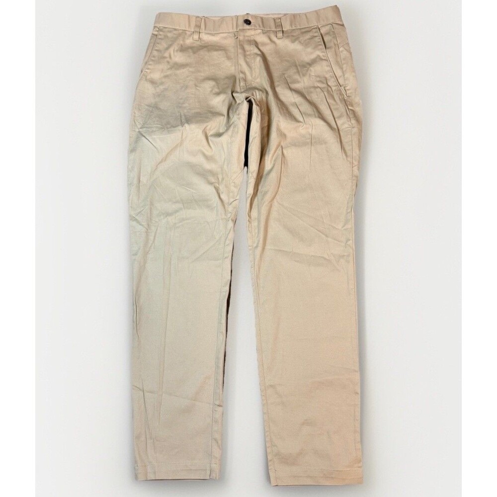 Fabletics High Side Chino‎ Pants Men’s 33x32 Slim Fit PT2355676 Khaki Golf